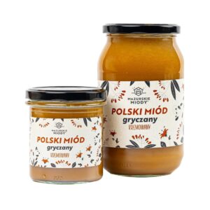 Mazurskie Miody - Miódy polskie kremowane gryczane 400 g i 1200 g